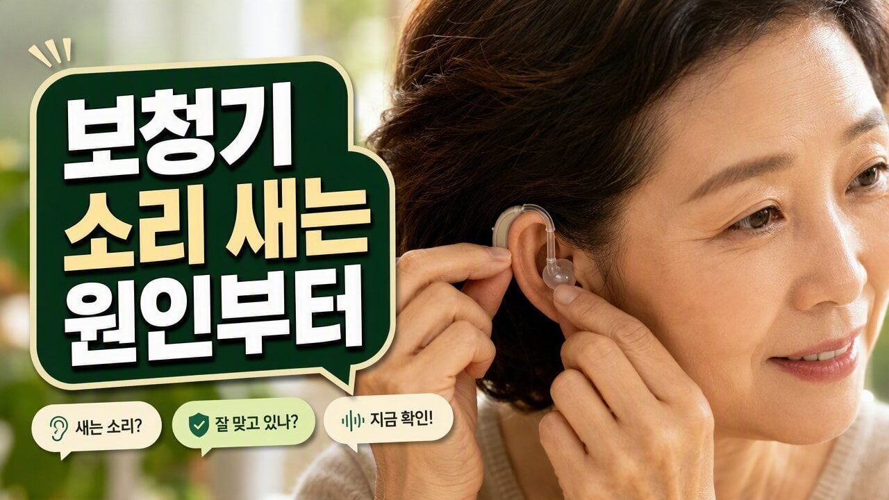 보청기 소리 새는 느낌이 계속 날 때 확인할 순서, 귀 모양·이어팁 맞춤 문제를 먼저 가려보는 법