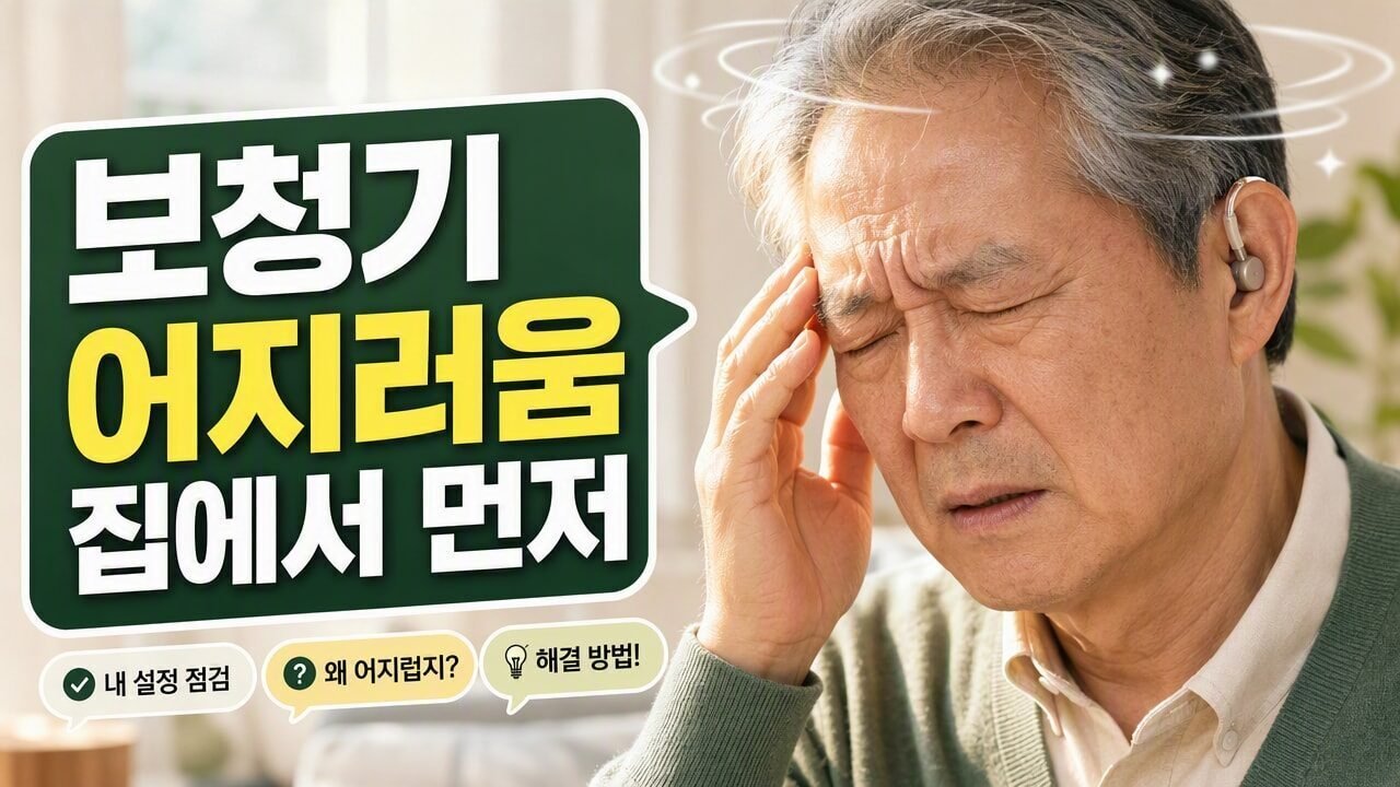 보청기 ‘어지러움’이 반복될 때 집에서 확인할 범위와 병원 가기 전 놓치기 쉬운 경고 신호 6개