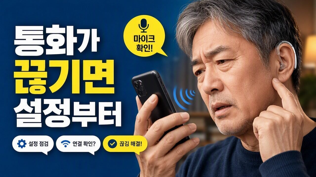 보청기 통화가 끊겨 들릴 때 초점 잡기, 통화용 설정·마이크 위치·환경 소음까지 단계별 점검