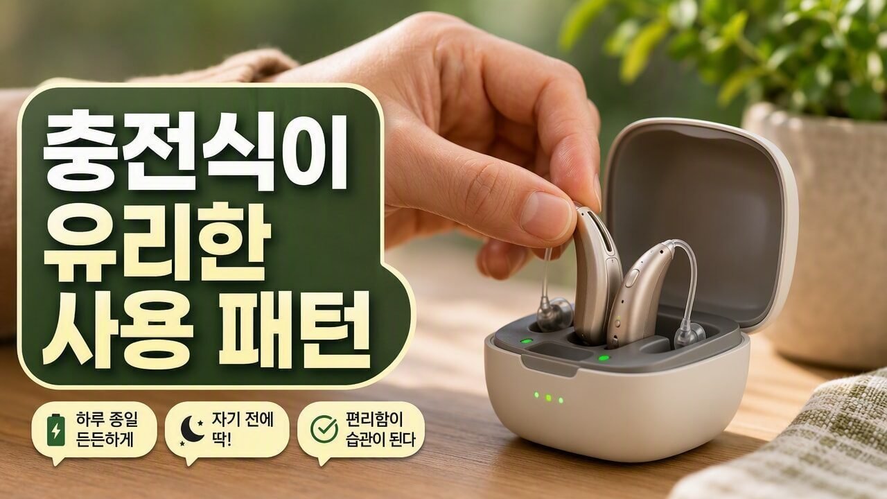 보청기 배터리 대신 충전식 사용할까? 유지비·관리 난이도까지 실제로 갈리는 선택 기준 5가지